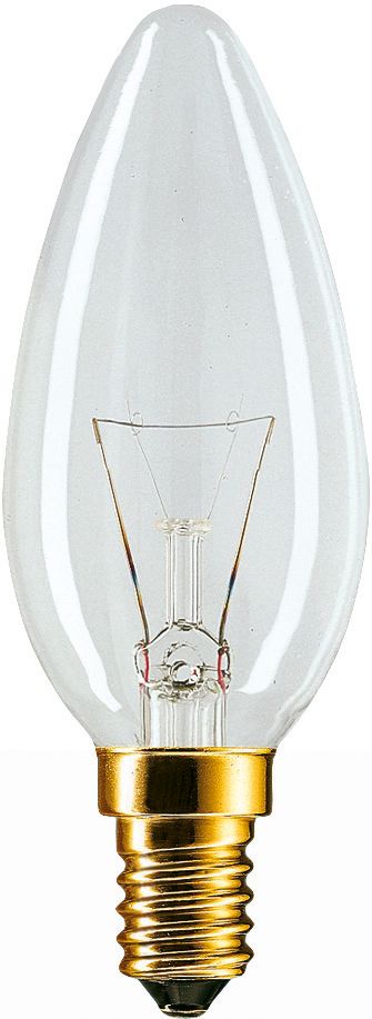 Standard Candle B35 Clear Candle (B-shape) - Philips